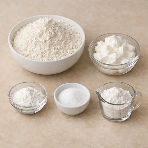 Ingredients for Homemade All-Purpose Baking Mix