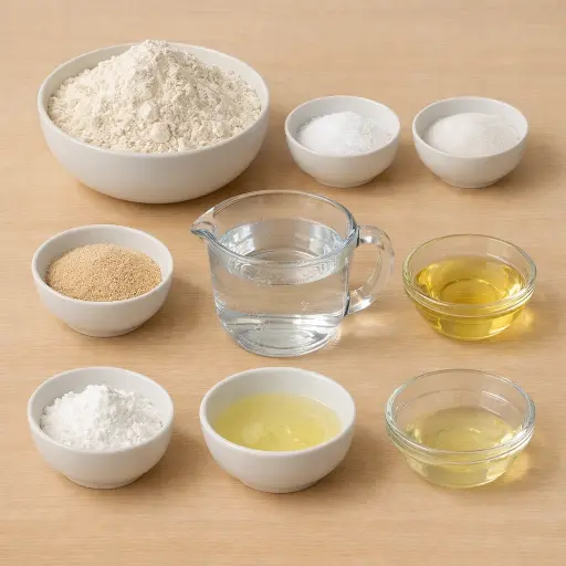 Ingredients for Homemade Bagels