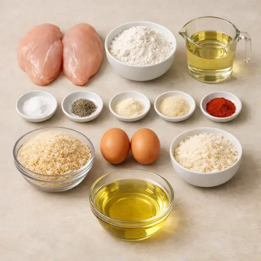 Ingredients for Homemade Chicken Nuggets