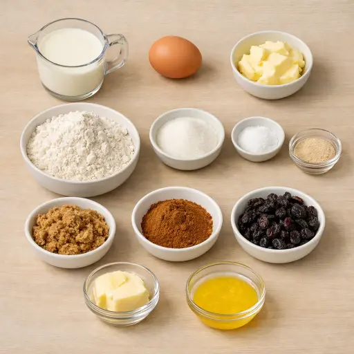 Ingredients for Homemade Cinnamon Swirl Bread