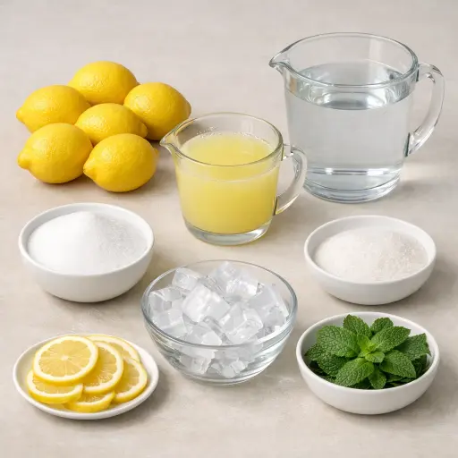 Ingredients for Homemade Lemonade
