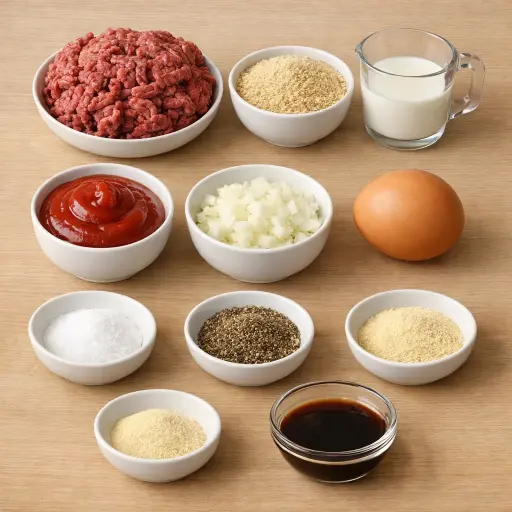 Ingredients for Homemade Meatloaf