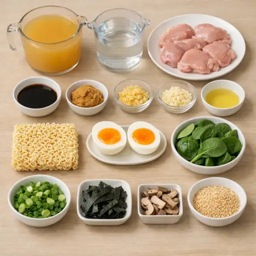 Ingredients for Homemade Ramen