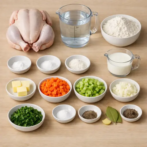 Ingredients for Homestyle Chicken and Dumplings