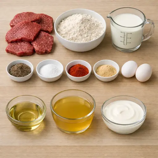 Ingredients for Homestyle Country Steak