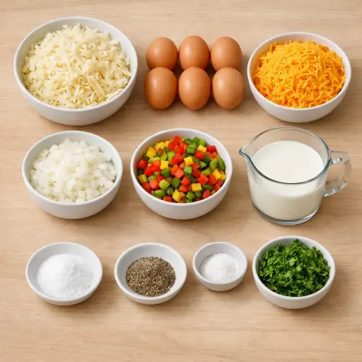 Ingredients for Homestyle Egg and Potato Bake