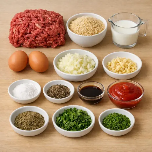 Ingredients for Homestyle Meatloaf