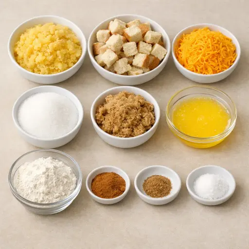 Ingredients for Homestyle Pineapple Bake