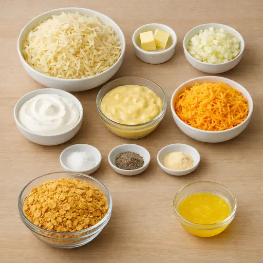 Ingredients for Homestyle Potato Bake