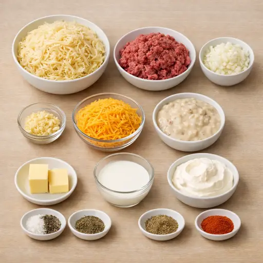 Ingredients for Homestyle Potato Crispy Bake
