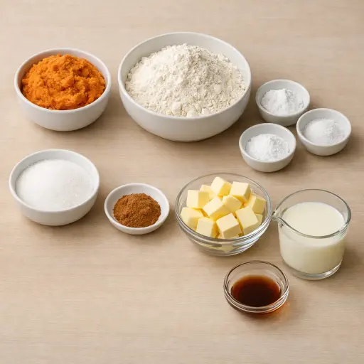Ingredients for Homestyle Sweet Potato Biscuits
