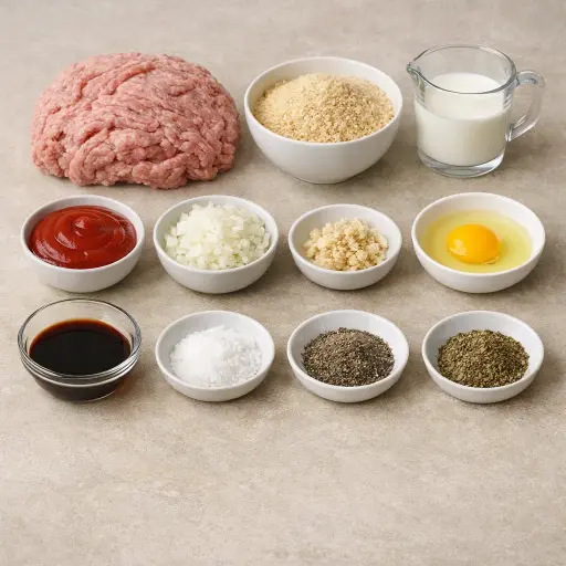 Ingredients for Homestyle Turkey Meatloaf