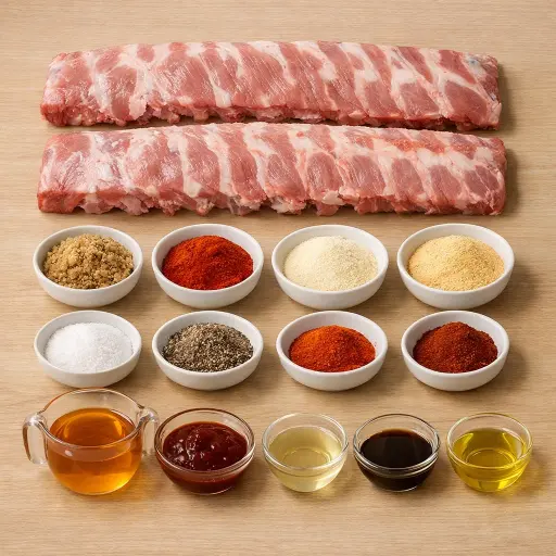 Ingredients for Honey Chipotle Oven Ribs