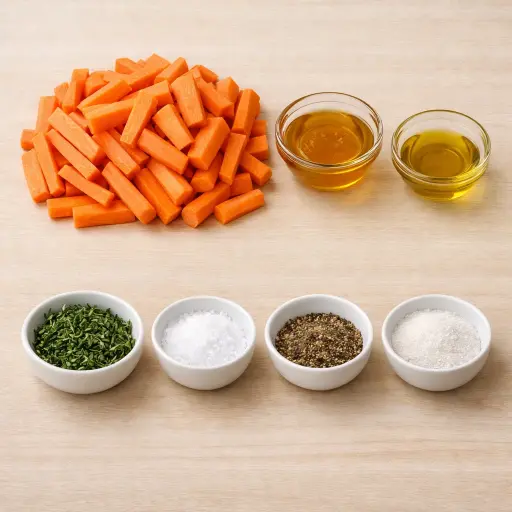 Ingredients for Honey Glazed Carrots with Thyme