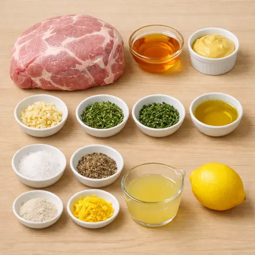 Ingredients for Honey Herb Pork Roast