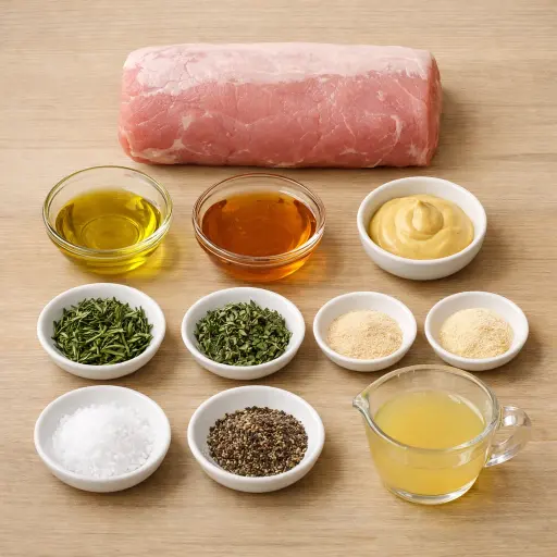 Ingredients for Honey Herb Roast Pork Loin