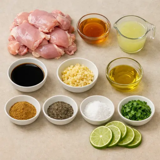 Ingredients for Honey Lime Chicken