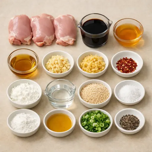 Ingredients for Honey Sesame Slow Cooker Chicken