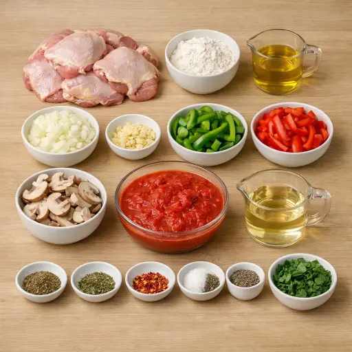 Ingredients for Hunter's Chicken Delight