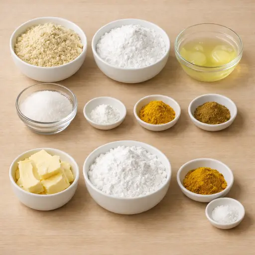 Ingredients for Indian Curry Macarons