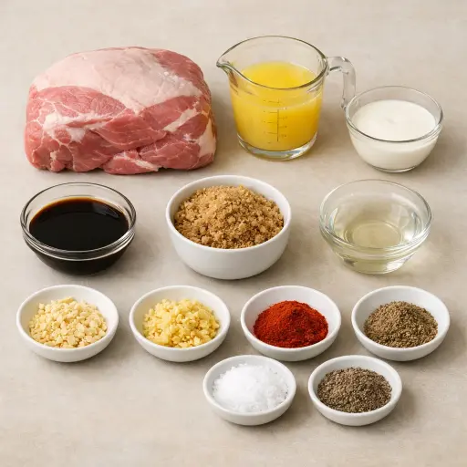 Ingredients for Island-Style Pulled Pork