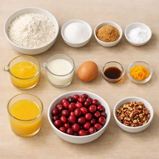 Ingredients for January: Cranberry Orange Muffins