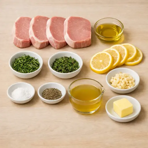 Ingredients for Juicy Herb-Infused Pork Chops