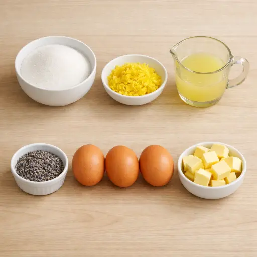 Ingredients for Lavender Lemon Curd