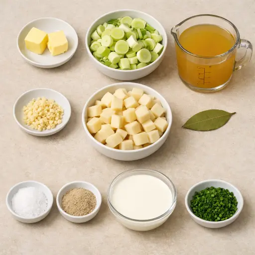 Ingredients for Leek and Potato Soup