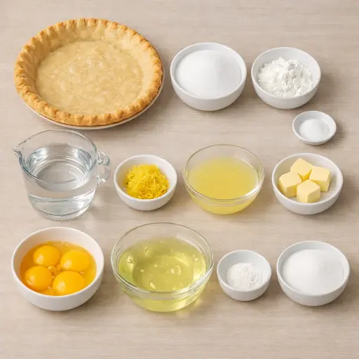 Ingredients for Lemon Delight Pie