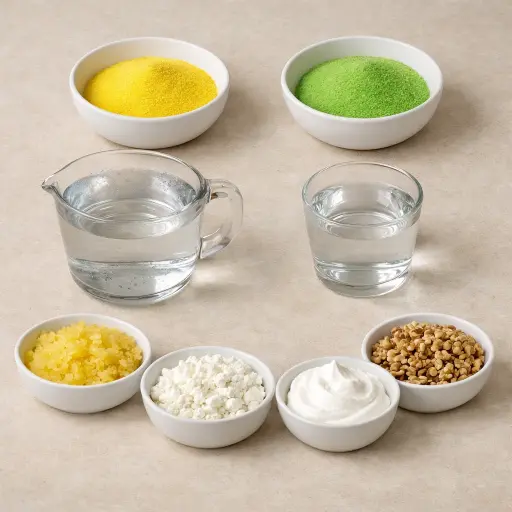 Ingredients for Lemon Lime Gelatin Delight
