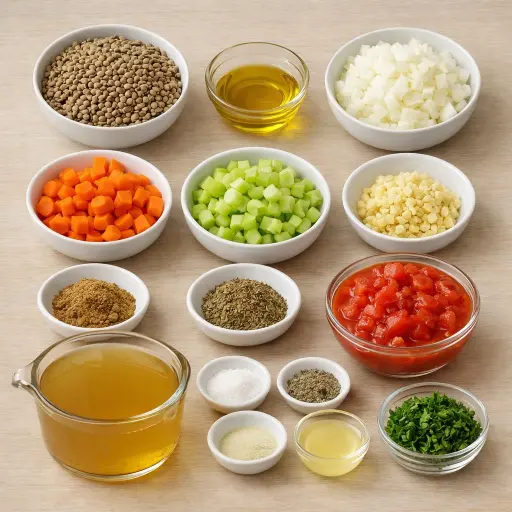 Ingredients for Lentil Soup