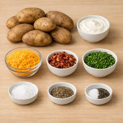 Ingredients for Loaded Mashed Potatoes