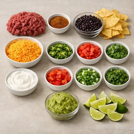 Ingredients for Loaded Nacho Skillet