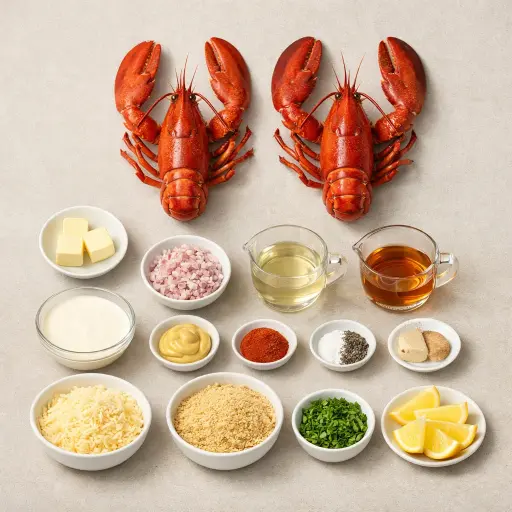 Ingredients for Lobster Thermidor