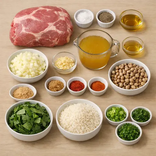 Ingredients for Lucky Southern New Year Feast