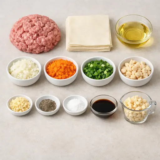 Ingredients for Lumpia