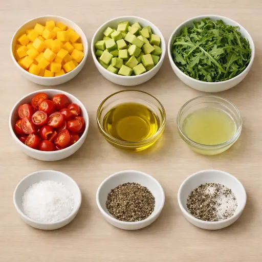 Ingredients for Mango and Avocado Salad