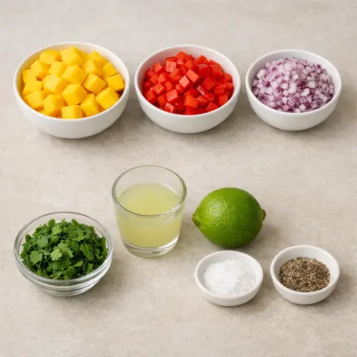 Ingredients for Mango Salsa