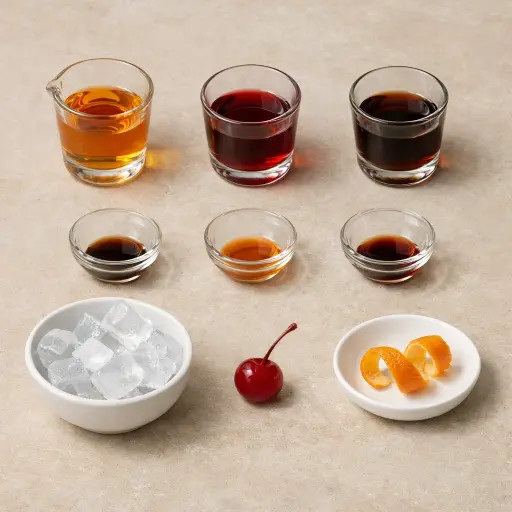 Ingredients for Manhattan Twist