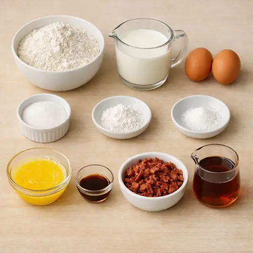 Ingredients for Maple Bacon Pancakes