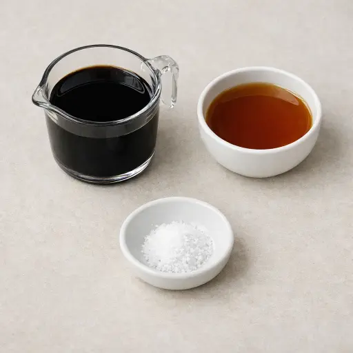 Ingredients for Maple Balsamic Glaze