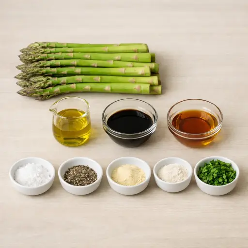 Ingredients for Maple Balsamic Oven-Roasted Asparagus