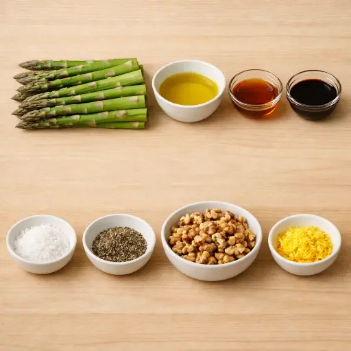 Ingredients for Maple Balsamic Roasted Asparagus