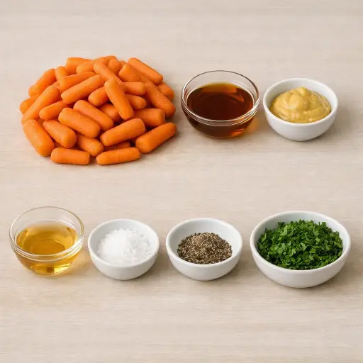 Ingredients for Maple Dijon Glazed Carrots
