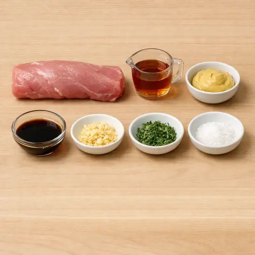 Ingredients for Maple Glazed Pork Tenderloin