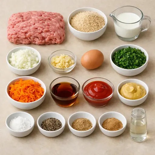 Ingredients for Maple-Glazed Turkey Meatloaf