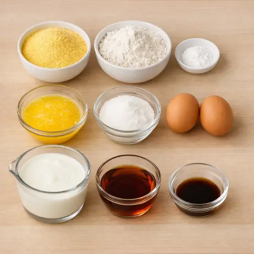 Ingredients for Maple-Infused Cornbread