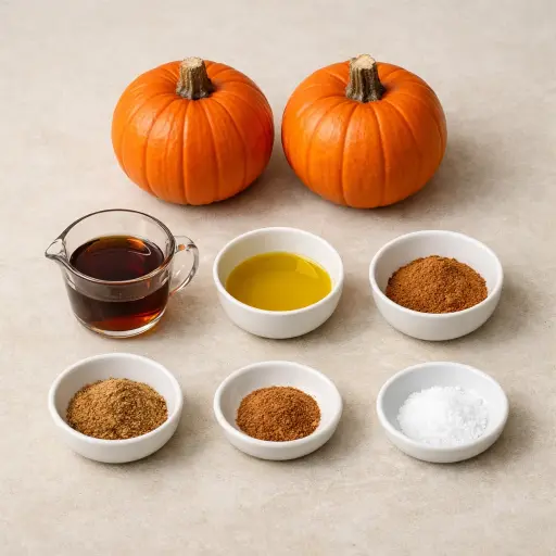 Ingredients for Maple-Infused Pumpkin Puree