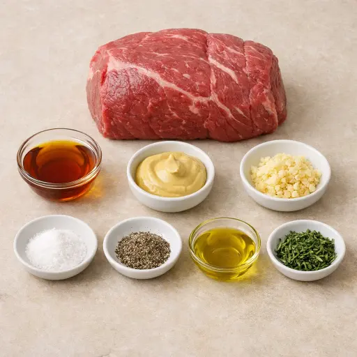 Ingredients for Maple Mustard Oven Roast